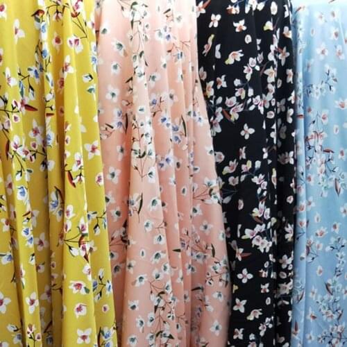 Stretchy Chiffon Dress Fabric Party Holiday Skirt Cloth DIY Sewing Fabric