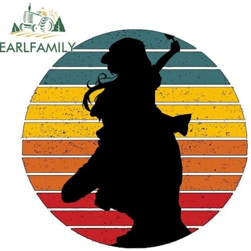 EARLFAMILY 13cm x 8.2cm for White Blood Cells Retro Black Camper Car Stickers DIY Custom Printing Body for Car Creative Decal