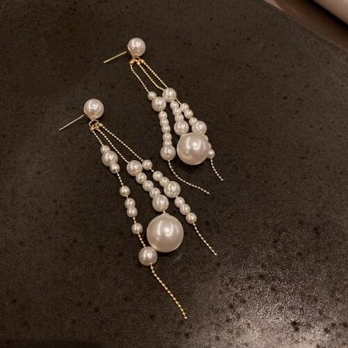 New Arrival Fashion Drop Earrings Zeojrlly Pearl Trendy Water Drop Women Dangle Earring Elegant Long Pendant Jewelry