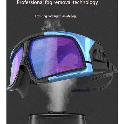 Swimming Goggles Adult High Definition Anti Fog Mask Ultraviolet-proof Waterproof Fashion Eye Protection Flat Fashion Glasses