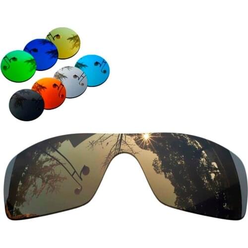 100% Precisely Cut Polarized Replacement Lenses for Batwolf Sunglasses Copper Mirrored Coating Color- Choices