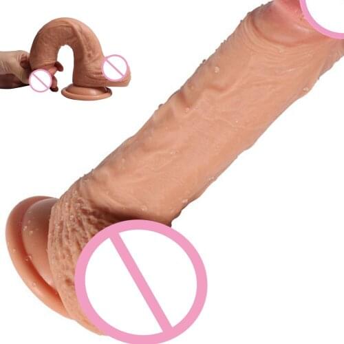 Silicone Realistic Dildo With Suction Cup Real Skin Feel Male Penis Big Dick Cock Sex toys For Female Masturbation Sex Products
