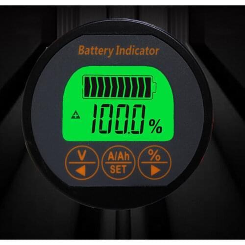 Battery Monitor indicator 8-80V 50A 100A 350A Capacity Tester CAR RV UPS Li-ion LiFePO4 lithium lead-acid DC 12V 24V 36V 48V