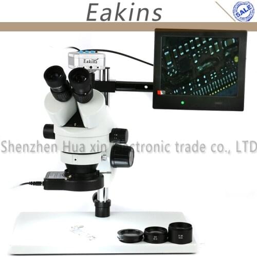 3.5X-90X Zoom Simul Focal Trinocular Stereo Microscope 16MP HDMI USB Microscope Camera 144pcs Ring Microscopio Illumination