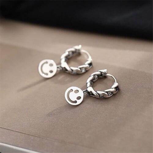 Vintage 925 Sterling Silver Tassel Charm Stud Earrings For Women Girl Elegant Party Jewelry Prevent Allergy eh827