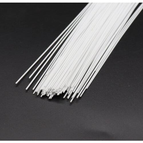 0.8*0.8mm white round stick ABS plastic model toy round stick 50cm sand table making DIY diorama landscape architecture train