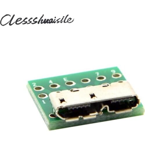 10pcs/lot) Micro B USB 3.0 Micro-B 10pin Female Socket Receptacle Board Mount SMT Type with PCB for DIY Cable