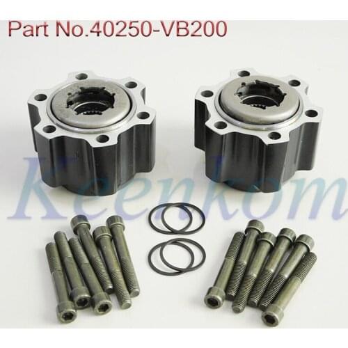 2pcs Auto Free Wheel Hub Lock 40250VB200 40250-VB200 For Patrol GU Y61 TD42 TD3.0 TD2.8 ST STI