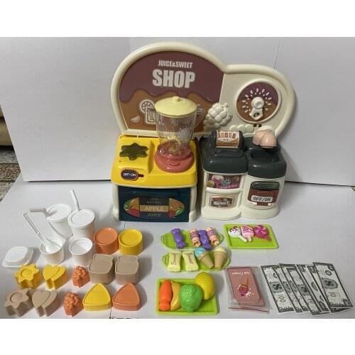 73pcs Morandi kawaii Children KitchenToys Simulation Cookware fruit juicer candy Kids Pretend Play Set ToysGirls Doll Food