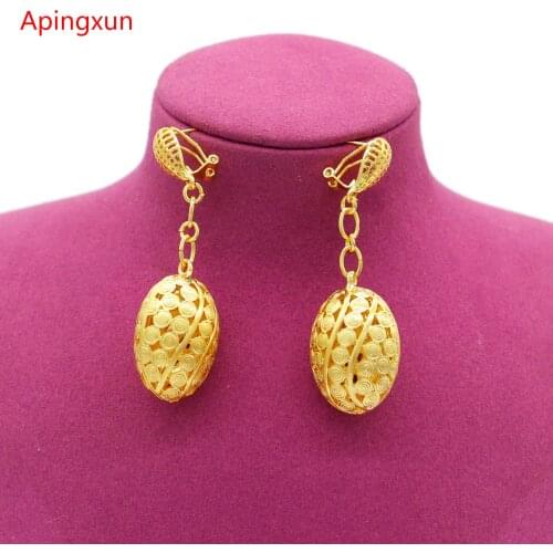 Women's Gold Earrings Apingxun China