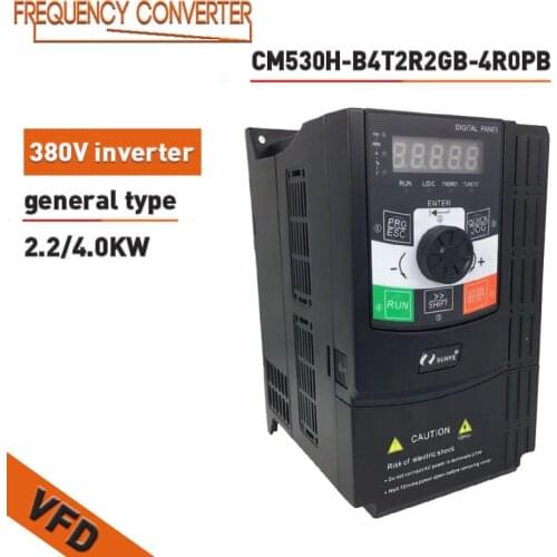 VFD Frequency Converter 2.2 /4.0KW 380V three-phase input CM530H-B4T2R2GB-4R0PB Engraving Machine Spindle Motor Speed Controller