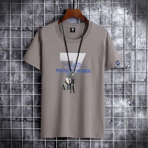 2021 NEW Letter Printing 100% cotton Men T Shirt Hip-Hop Cotton T-shirt O-neck Summer Male Causal Tshirts Fashion Loose Tees D05