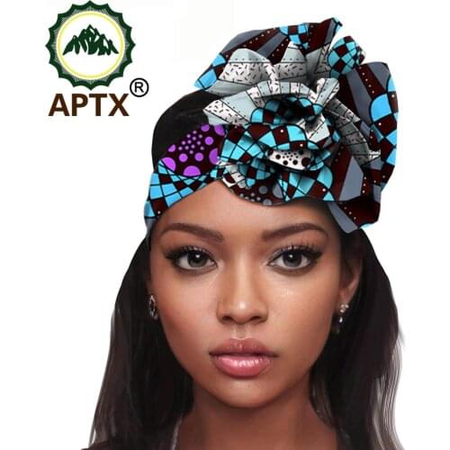 African Print Headwear Stretch Cotton Headband for Women Floral Headscarf Fashion Lady Head Wrap Hair Accessories Traditional