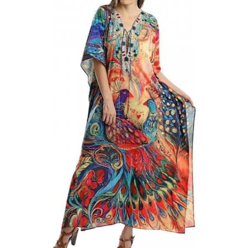 Over size Bathing suit Women Dress Swimsuit Cover up 2021 Robe Plage Sarong Tunic For Beach V neck Tassel Bikini Cover up