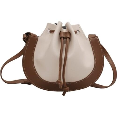 Fashion Shoulder Bag Retro womens crossbody bag Female Designer Leather white Bucket STRING cheap handbags 2021 womens bran