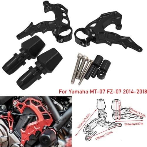 MT07 MT 07 Motorcycle CNC Frame Slider Crash Pad Falling Protector Guard For Yamaha MT-07 FZ-07 2014-2018 engine protector cover