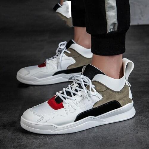 QWEDF 2019 Summer high top superstar shoes men luxury brand sneakers white designer casual shoes hip hop leather shoes men DP-26