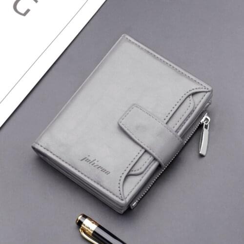 Wallet Men Black/gray/brown/coffee Short Male Money Bag PU Leather Man Business Credit Card Holder Wallet Case Hasp/zipper Bag