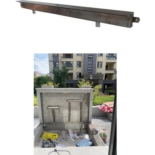 Wall water fountains/pool waterfall /Pond waterfall ornament 304 stainless steel swimming pool water descent