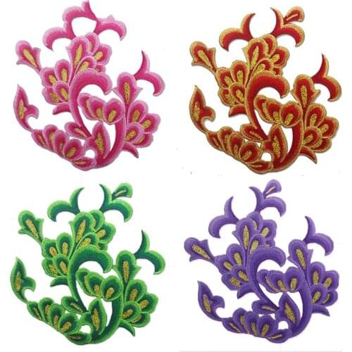 New Adhesive Large Cloud Embroidery Cloth Stickers Performance Dance Costume Embroidery Cloud Decals