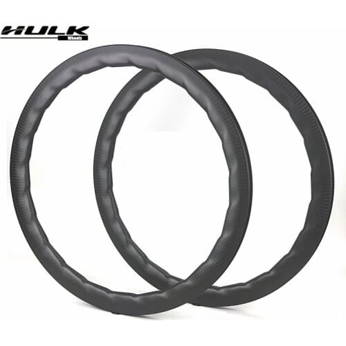 HULKWHEELS BWS Road Carbon Wheel rim disc brake or V brake 27mm Width 50mm depth hoop carbon rim clincher tubeless tubular