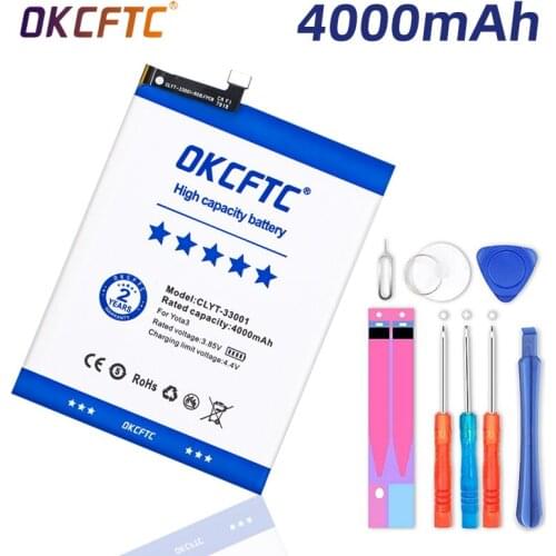 OKCFTC 4000mAh New Original Rechargeable Genuine Battery CLYT-33001 For YOTA 3 Cell Phone