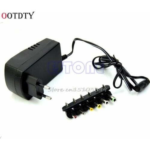 OOTDTY Universal EU AC/DC Adaptor Plug Power Supply 3V 4.5V 5V 6V 7.5V 12V DC Charger Drop Ship