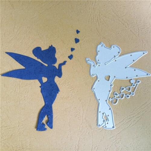 Swovo Fairy Girl Frame 2021 New Metal Cutting Dies DIY Cut Craft Dies Scrapbooking for DIY Alubm Photo Card Cuts Decorations
