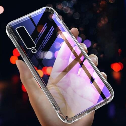 Transparent Airbag Silicone TPU Case For Samsung Galaxy A7 A8 A9 2018 A6 A8 Plus 2018 Star S7 edge S8 S9 S10 Plus note 8 9 Cover