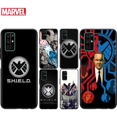 Silicone Cover Marvel SHIELD For Honor V30 View 20 V20 30i 30S 30 20S 20E 20i 20 Lite Pro Plus Phone Case