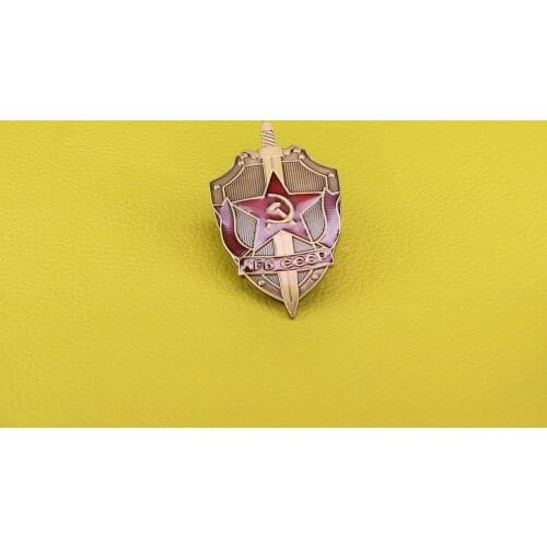 Soviet military order KGB badge red star pin CCCP Ussr award medal brooch Communism jewelry ww2 antique collection