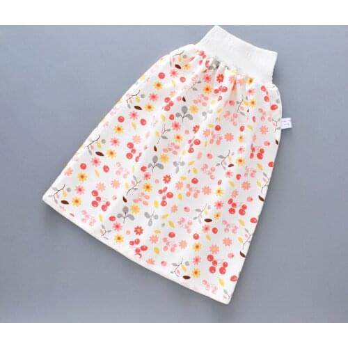 Baby diaper skirt, waterproof, leak-proof, diaper training pants, baby and children nocturia artifact, cotton washable diaper po