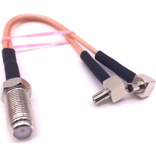F type Female to 2 X TS9 Male Connector dual TS9 Y type Splitter Combiner Cable Pigtail RG 316 15CM/30CM/50CM NEW wholesale