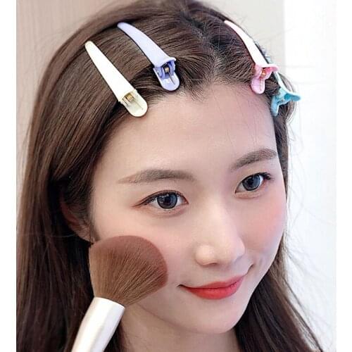 10Pcs/Set New Women Colorful Plastic Long Hairpins Wash Face Bangs Simple Hair Clips Barrette Headband Fashion Hair Accessories