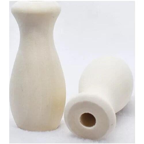 10pcs wood mini vase shape unfinished wood home decoration wood toy 66*30mm