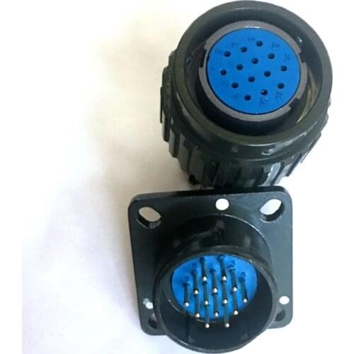 4 sets Twist 14 Pin Twist Air Aviation Plug Connector Military Y2M-14TK