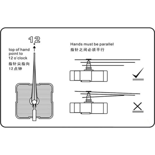 Silent Pendulum Type Quartz Clock Movement Mechanism with Hands Motor DIY Repair U2JC