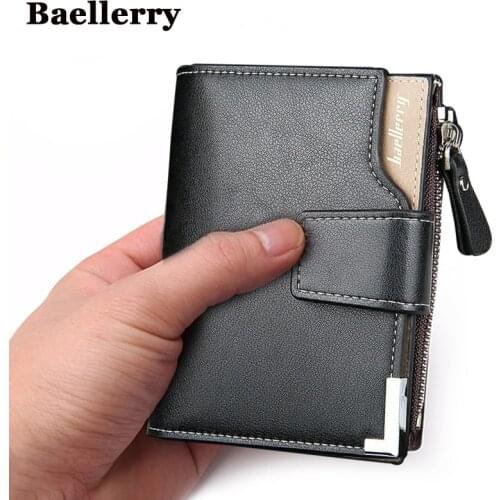 Brand Wallet men leather men wallets purse short male clutch leather wallet mens money bag quality guarantee