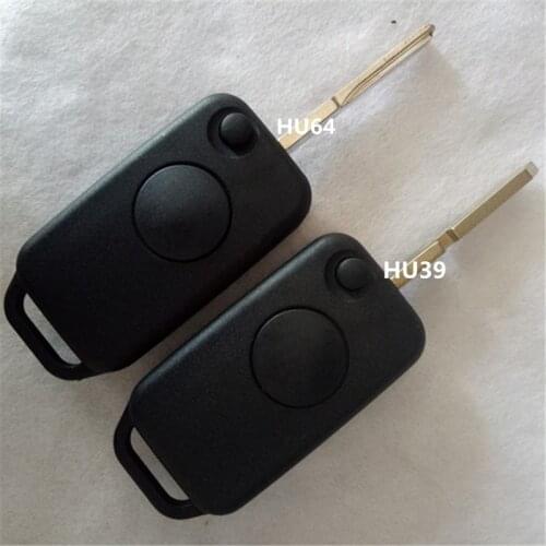 DAKATU with logo 1 Button Replacement Remote Flip Folding Car Key Shell For Mercedes Benz W168 W124 W202 1984-2004 A C E