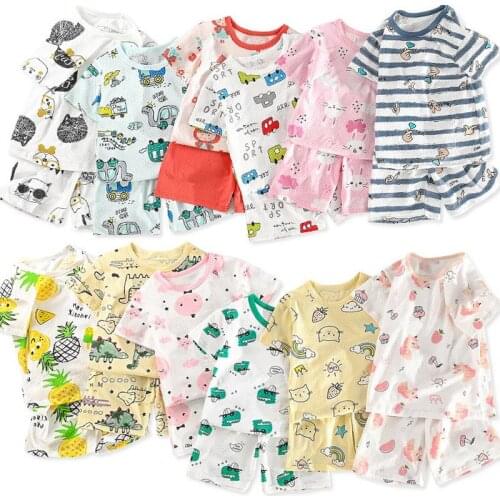 Baby Sleepwear Summer Pajamas Clothing Teenage Boy Clothes Kids Pajamas Girls Set for Girls Costume Pajama Colorful Fashion Set