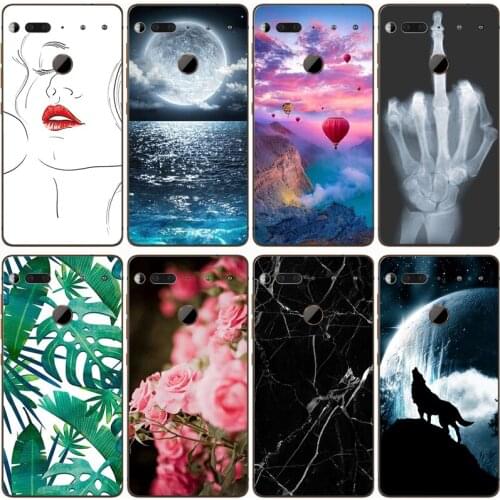 For ESSENTIAL PHONE PH-1 Case Rose Wolf Cute Patterned Cover Soft Silicon Phone Case for Essential Phone ph-1 Top Quality