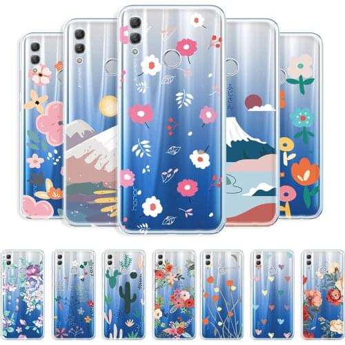 For Huawei P Smart 2019 Case Clear Back Cover For Honor 10 Lite Fashion Phone Fundas on P Smart 2019 Transparent Protective Case