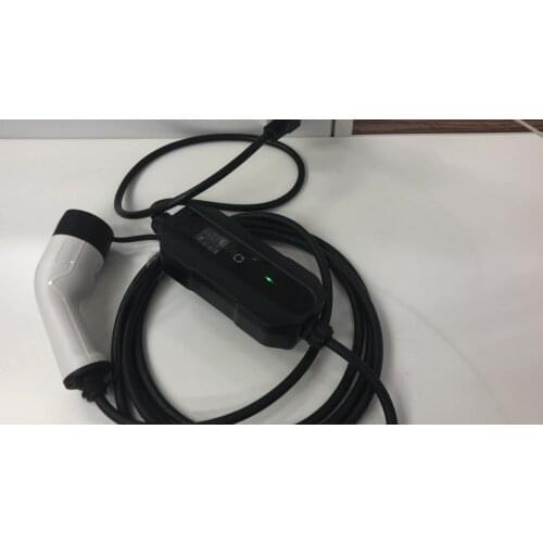Electric Car Battery Power Charging Station Mode 2 EVSE IEC 6196 Fast AC 8A to 16A Portable EV Charger Type