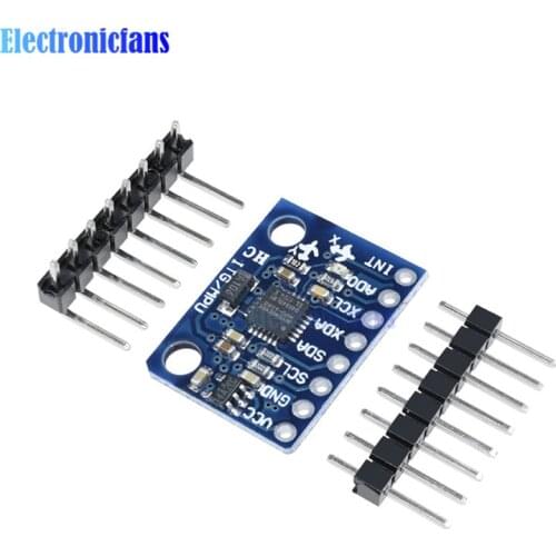 GY-521 GY521 GY 521 MPU-6050 MPU6050 MPU 6050 IIC I2C Module 3 Axis Analog Gyro Sensors + Accelerometer for arduino DIY KIT