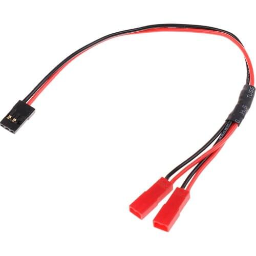 JR 1 Male-JST 2 Female Y Connector Wire Splitter Cable with 23 Cm Lead