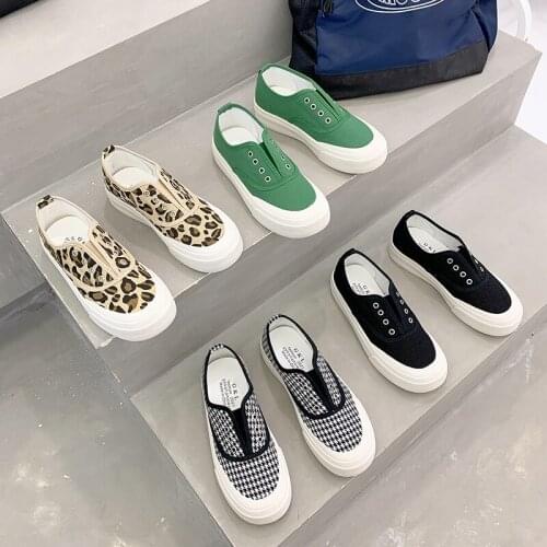 Adult Canvas Casual Shoes Woman Flats 2021 Breathable Flat with Sneakers Women Shoes Slip-on Shoes Women Sneakers Loafers