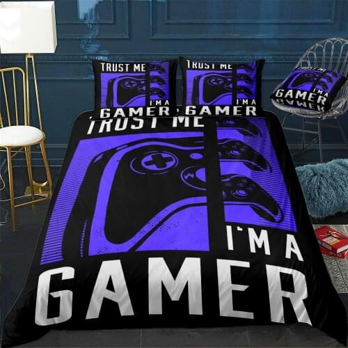 Trust Me I am a Gamer Duvet Cover Twin/Queen/King Size Luxury Comforter Bedding Set With Pillowcase Home Bed Decora Dropshipping