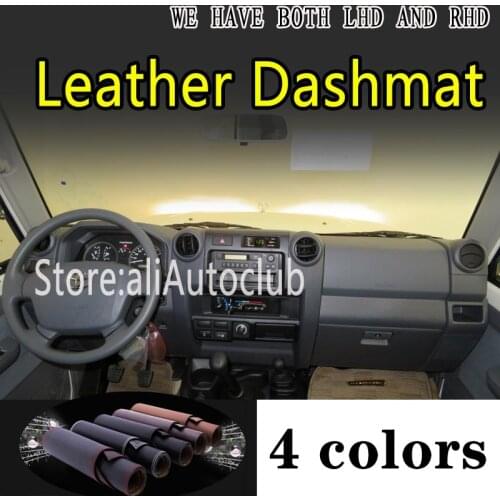 For Toyota LC71 LC76 LC78 LC79 Accessories Leather Dashmat Car Styling Covers Dash Mat Dashboard Cover Carpet