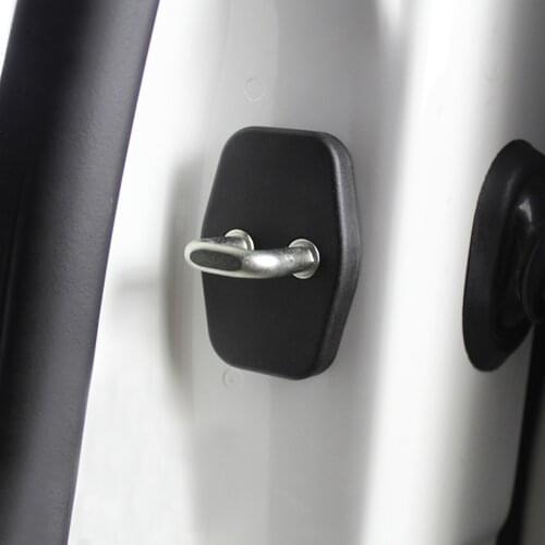 For Citroen DS3 DS4 DS5 DS5L C5 C4L For Peugeot 301 308 408 508 Door Lock Cover Cap Striker Catch Cover Buckle Case