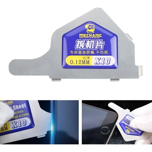 MECHANIC X10 Thin Steel Opening Pry Blade Metal Tablet Spudger Cell Phone Tablet Screen Repair Opening Tools Disassemble Card